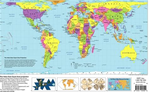 World Map With Labels For Kids