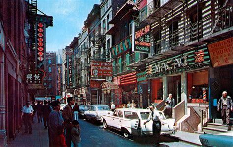 Pell Street In Chinatown New York City New York 1960