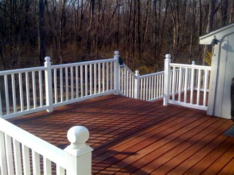 While a bright red or blue matches the trim of your house and is. simple.beautiful.home: To Stain or Not To Stain....