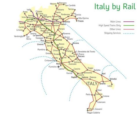 Train Travel In Italy European Train Travel Europe Train Train Map