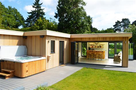 Bespoke Garden Building Complete With Spa And Kitchen Di Crown