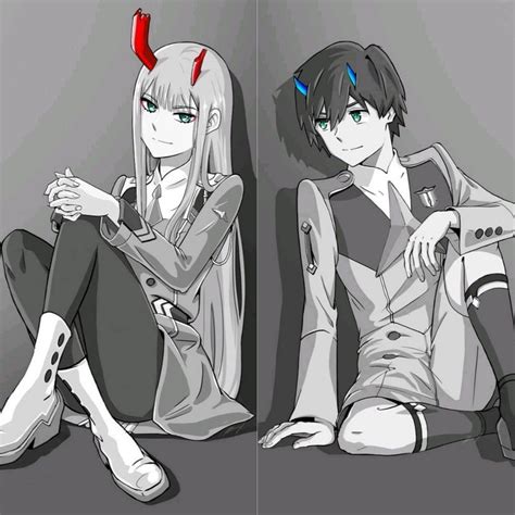 Zero Two Hiro Personagens De Anime Anime Casais Bonitos De Anime