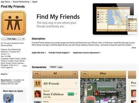 Find My Friends App Released For Iphone Ipad And Ipod Touch Slashgear