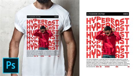 Create A Streetwear Hypebeast Design Tutorial Photoshop Cc 2020 Youtube