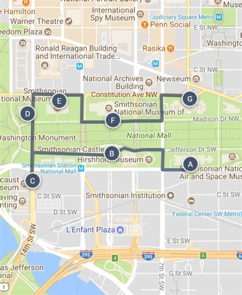 National Mall Museum Map