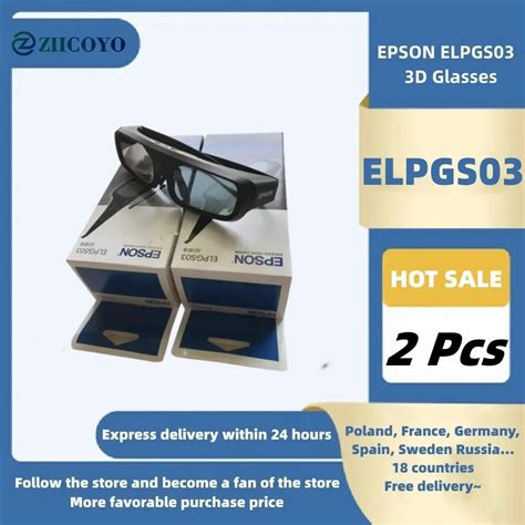 2 Pcs Original 3d Active Glasses For Epson 3d Glasses Elpgs03 For Projector Tw5200 9200 Tw6200