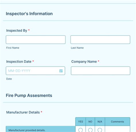 Fire Damper Inspection Form Template Jotform