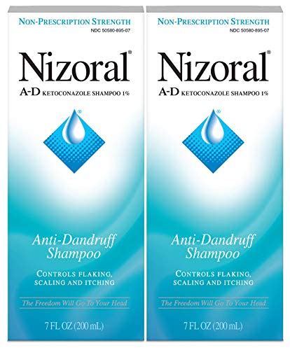 Nizoral A D Anti Dandruff Shampoo Value Pack Blue Fresh 7 Fl Oz