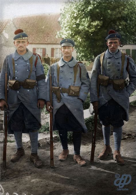 incredible colorized photos of soldiers during world war one french man french army world war