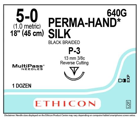 Ethicon 640g Sutures Silk Blk 5 0 13mm 38 Rc Fs 2 45cm Ark Health