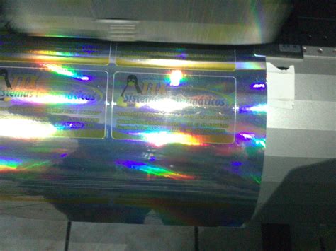 Hologramas En Vinil Y Corte Etiquetas Personalizada Vbf 55000 En