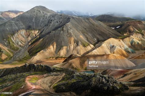 Colorful Mountains Of Landmannalaugar Iceland High Res Stock Photo