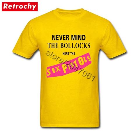 Yellow Uk Sex Pistols Never Mind The Bollocks Shirt For Men Crazy