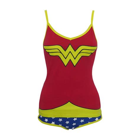 Buy Official Wonder Woman Cami And Panty Lingerie Set