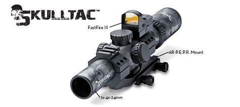 Burris Skulltac 1x 4x 24mm Illuminated Riflescope W Ballistic Cq 556