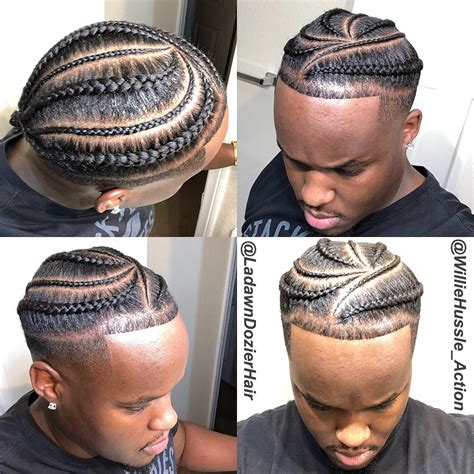 Cornrow Black Men Braided Hairstyles