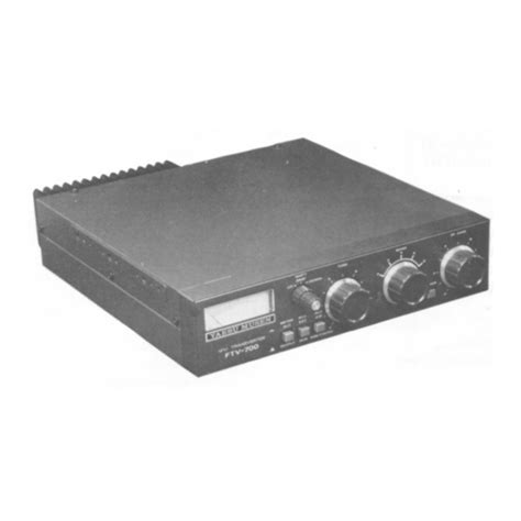 Yaesu Ftv 700 Instruction Manual Pdf Download Manualslib