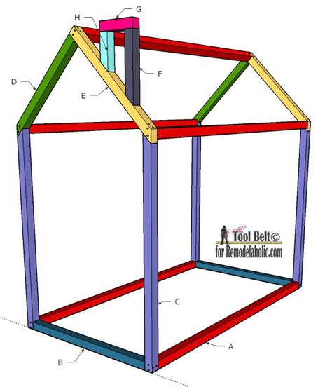 Cut the 1″x4″ boards into 10 bed rails measuring 38.5″ long. Free and easy DIY Playhouse Reading nook plans on ...