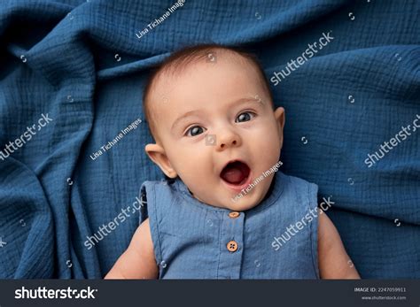 Portrait Funny Newborn Baby Lying On Stock Photo 2247059911 Shutterstock