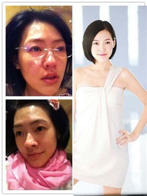 Chinese Actresses Before And After Makeup Photos Funcage