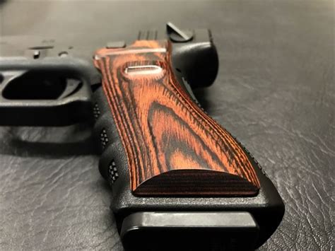 Wood Grip Glock 17 18c Smooth Brown Pandora Arms Gun Grip