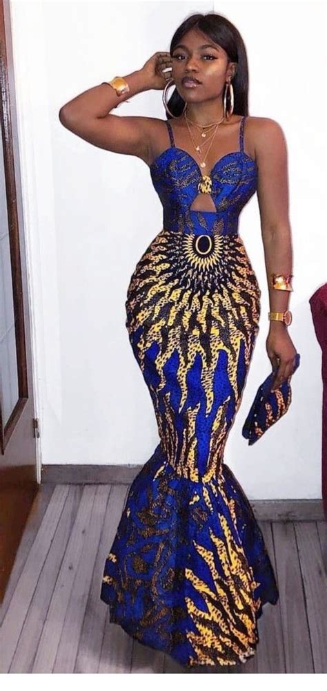 Amazing Detailed Dress And Accessories African Prom Dresses African