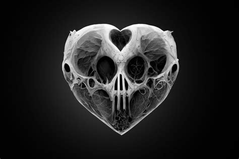 Skulls And Hearts Wallpaper