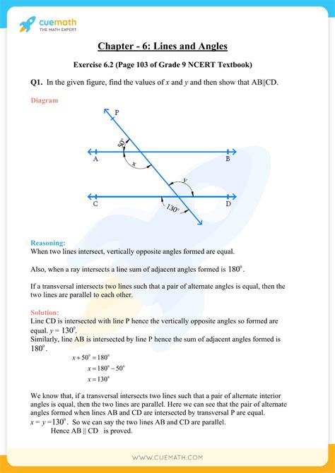 NCERT Solutions Class 9 Maths Chapter 6 Lines And Angles Access PDF