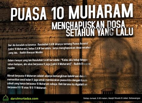 Tanggal 1 muharram berarti menandakan bahwa tahun baru islam telah tiba. Niat puasa sunat asyura 10 muharram & Kelebihan puasa ...