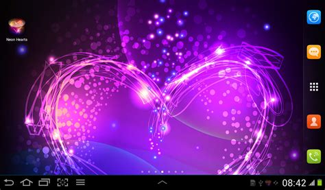 Neon Hearts Live Wallpaper Free Android Live Wallpaper