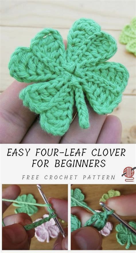 Easy Crochet Four Leaf Clover Free Crochet Pattern — Craftorator