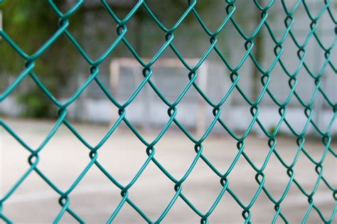 Heavy Plastic Coated Chain Link Fence Green Pvc Steel Mesh 3ft90cm