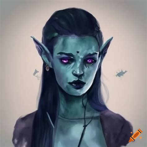 Dark Elf Woman Portrait