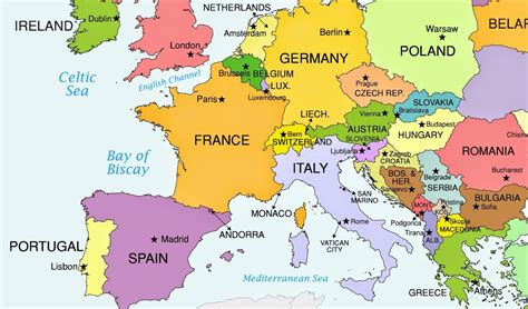 europe map with capitals 2015 - Google Search | World map europe, Europe map, Eastern europe map