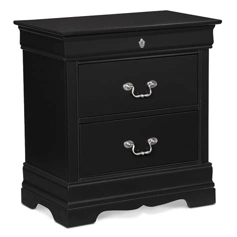 Neo Classic Nightstand Black Value City Furniture