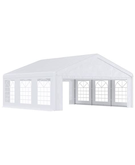 Outsunny 20 X 20 Heavy Duty Party Tent And Carport With Removable