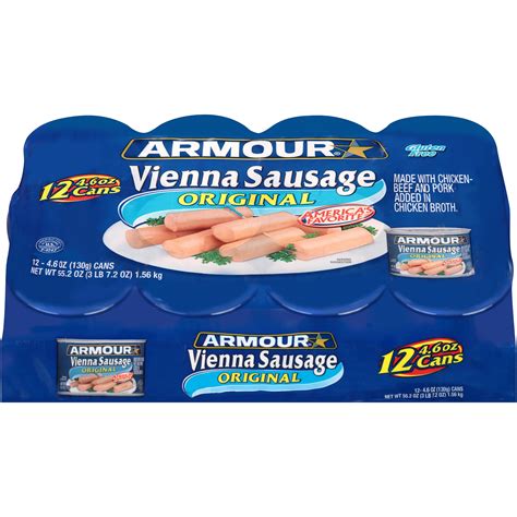 Armour Vienna Sausage Original 46 Oz 12 Count Can