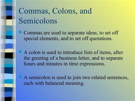 What this handout is about. Comma ( , ), Colon ( : ), or Semicolon ( ; ) with ...