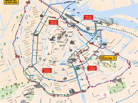 Hop On Hop Off Bus Amsterdam Route Map