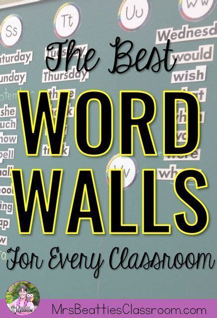 Word Walls Are A Very Important Part Of Every Elementary Classroom