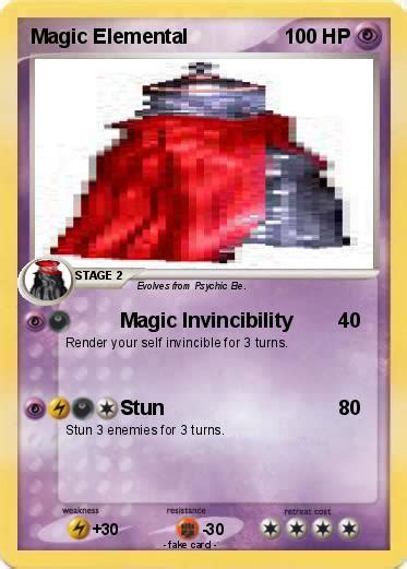Pokémon Magic Elemental Magic Invincibility My Pokemon Card