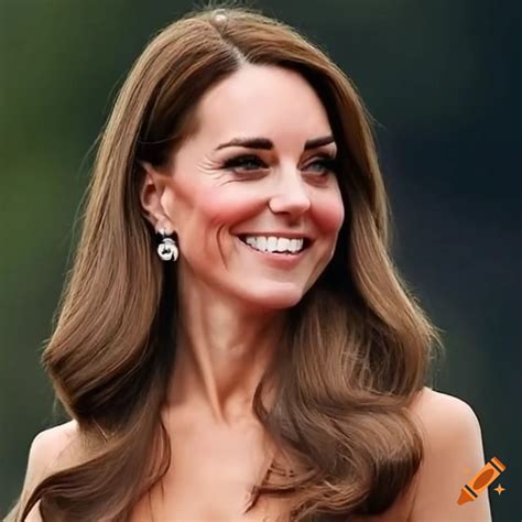 kate middleton with long hair