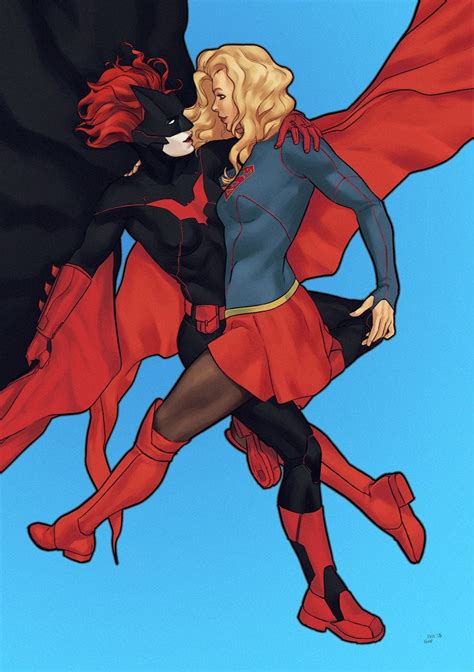 Artwork Batwoman And Supergirl By Dima Ivanov Rdccomics