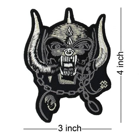 Motorhead Rock Band Logo Embroidered Patch Come With Glue Paper On