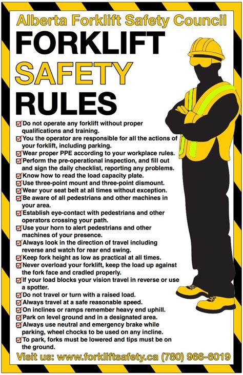 New Safety Poster From The Alberta Forklift Safety Council