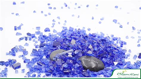 Blue Natural Glass Rocks For Fireplace Accessories Buy Fireplace