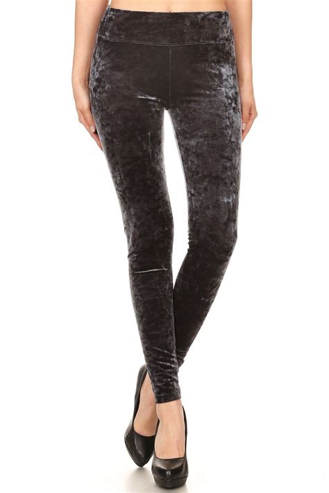 Charcoal Grey Velvet Leggings | Crushed velvet leggings, Grey velvet leggings, Velvet leggings