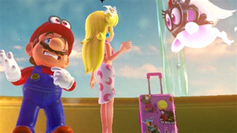 Super Mario Odyssey Peach In Seaside Kingdom Youtube