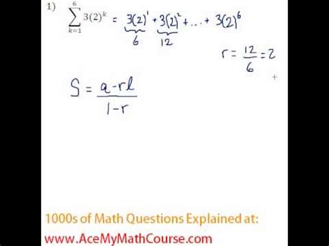 Just make sure to use dot (.) as a decimal notation, e.g. Geometric Series - Sigma Notation Question #1 - YouTube