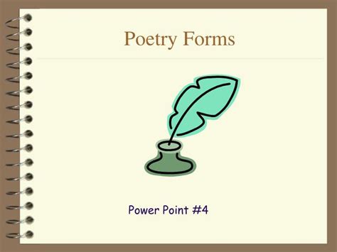 Ppt Poetry Forms Powerpoint Presentation Free Download Id1406527